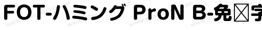 FOT-ハミング ProN B字体转换